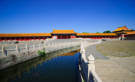 the Forbidden City was built in 1420,it remain intact through the Ming and Qing dynasty.Both in Ming and Qing dynasty,the emperors lived in Forbidden City and managered this country.It is included in the UNESCO world heritage list in 1987,is  the best preのeditorial素材