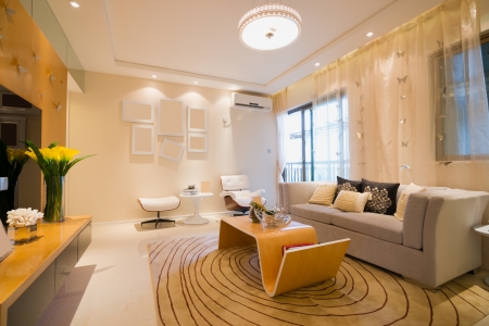 living room with modern styleの写真素材
