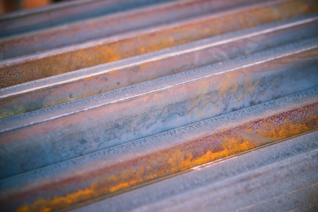 closeup steel materialsの写真素材