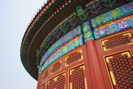 the Hall of Prayer for Good Harvests in the Temple of Heaven.the Temple of Heaven was built in 1420,it remain intact through the Ming and Qing dynasty,and It is included in the UNESCO world heritage list in 1998.In the past,the emperors worshiped their anのeditorial素材