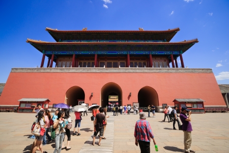 Beijing, China - May 30, 2012: the Forbidden City was built in 1420,it remain intact through the Ming and Qing dynasty.Both in Ming and Qing dynasty,the emperors lived in Forbidden City and managered this country.It is included in the UNESCO world heritagのeditorial素材