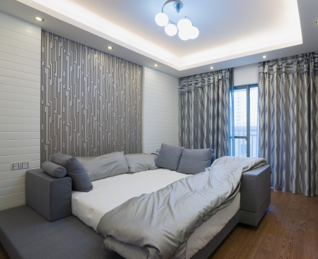 the bedroom with modern styleの写真素材