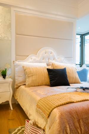 the bedroom with luxury decorationの写真素材