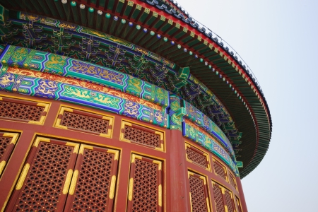 the Hall of Prayer for Good Harvests in the Temple of Heaven.the Temple of Heaven was built in 1420,it remain intact through the Ming and Qing dynasty,and It is included in the UNESCO world heritage list in 1998.In the past,the emperors worshiped their anのeditorial素材