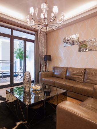 modern living room with nice decoration