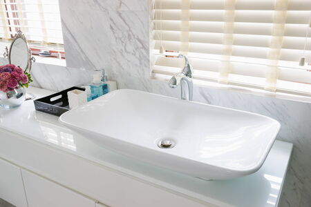 modern bathroom with nice decorationの写真素材