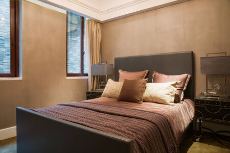 the bedroom with nice decorationの写真素材