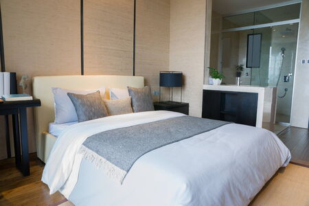 comfortable bedroom with nice decoration