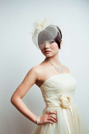 glamour Asian beauty in photo studioの写真素材
