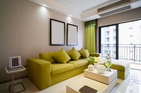 modern living room with nice decoration
