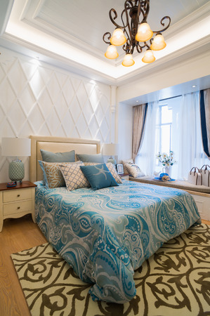 luxury bedroom with nice decorationの写真素材