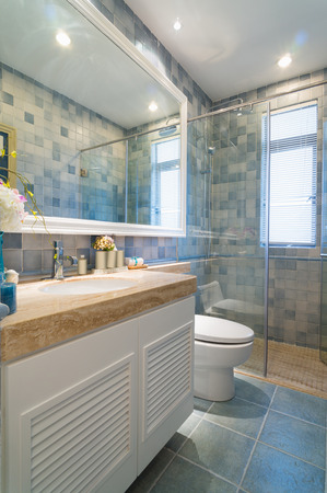 modern bathroom with nice decorationの写真素材