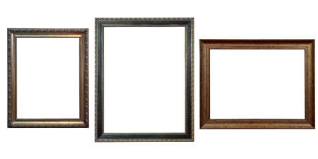 picture frame isolated on whiteの写真素材