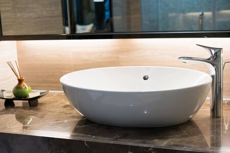 modern bathroom with nice decorationの写真素材