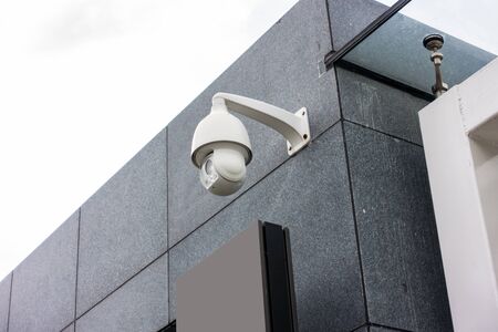 closeup camera in public districtの写真素材