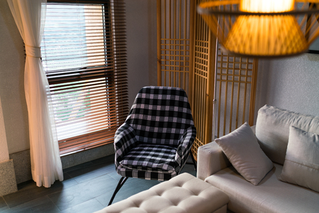 comfortable house interior with nice decorationの写真素材