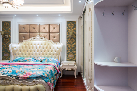 the bedroom with luruxy decorationの写真素材