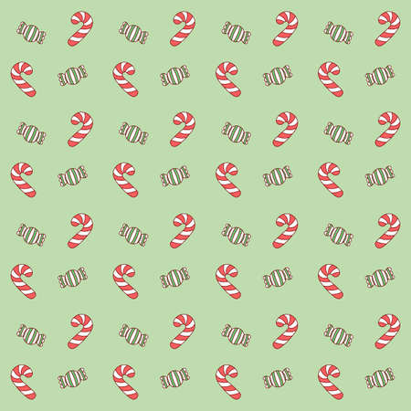 merry Christmas candy background pattern for gifts wrapのイラスト素材