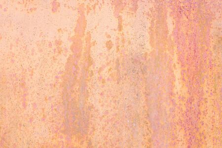 Beige pink coral background of rusty sheetの写真素材