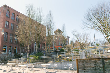 Tacoma, Washington, USA. March 2021. University of Washington Tacomaのeditorial素材