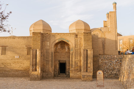 Bukhara, Uzbekistan. December 2022. Monument of medieval architecture Magoki-Attari Mosqueのeditorial素材