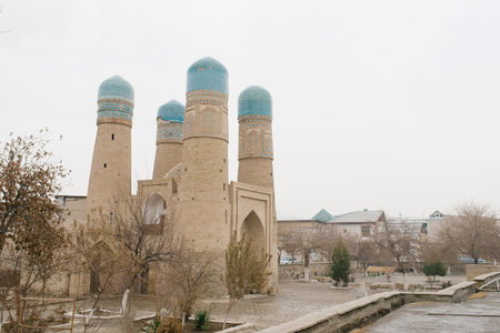 Bukhara, Uzbekistan. December 2022 Madrasah Chor Minorのeditorial素材