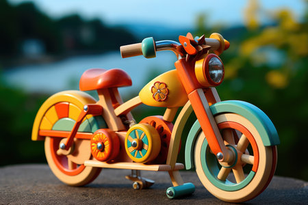 Wooden Toy Motorcycleの素材