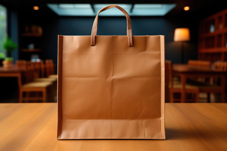 Layout of a paper bag or shopperの素材