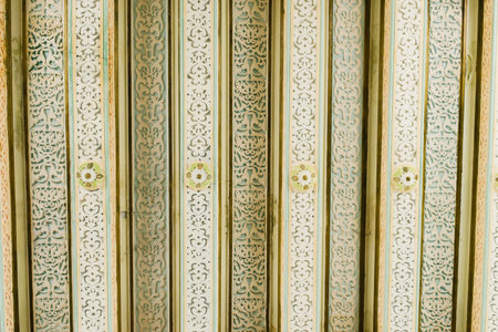 Kagan, Uzbekistan. December 2022. Painted ceiling in the palace of the Emir of Bukharaのeditorial素材