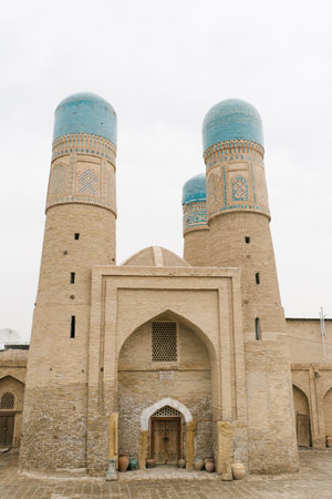 Bukhara, Uzbekistan. December 2022 Madrasah Chor Minorのeditorial素材