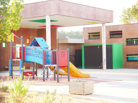 Primary school closed because of the corona virus pandemic, in France, in the town of Montarnaud, June 23, 2020のeditorial素材