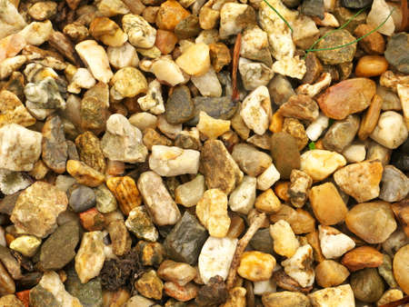 Background of natural texture of small pebblesの写真素材