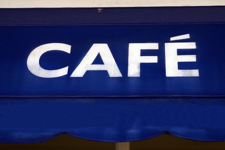 cafe signの写真素材