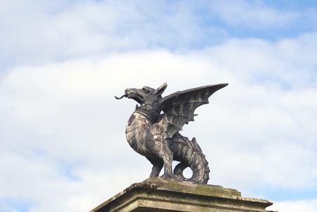 griffin statueの写真素材