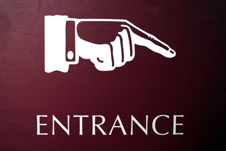 Entrance signの写真素材