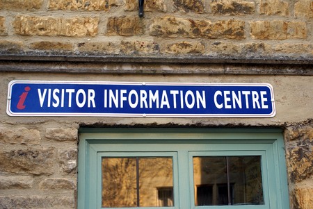 i visitor information center sign. information centre