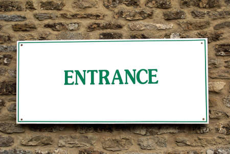 Entrance signの写真素材