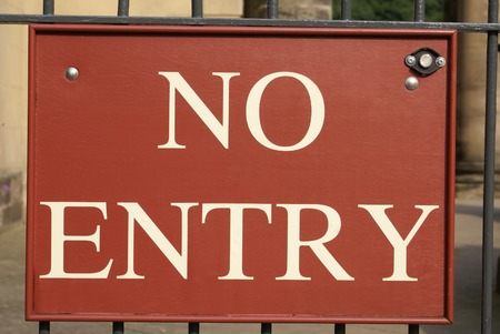 No entry sign