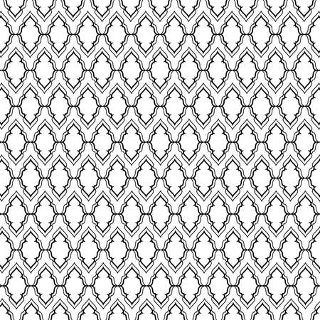 islamic abstract ornament pattern design used for print and fashion design oriental geometric pattern.のイラスト素材