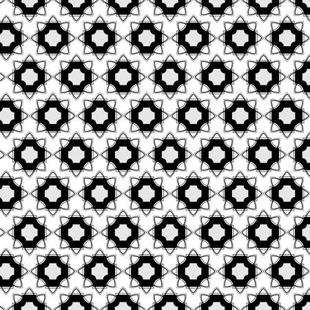 Background with seamless pattern in arabic style decorative vector.のイラスト素材