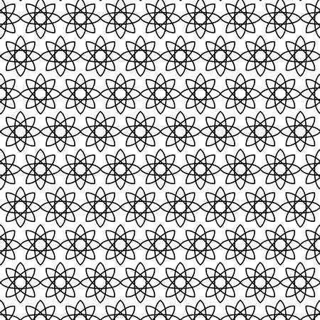 Background with seamless pattern in arabic style decorative vector.のイラスト素材