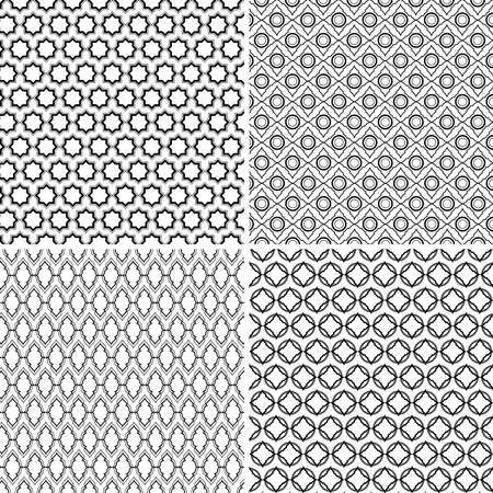 Background with seamless pattern in arabic style decorative vector.のイラスト素材