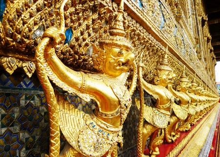 Garuda in Wat Phra Kaew, Temple of the Emerald Buddha, Grand Palace, Thailandのeditorial素材