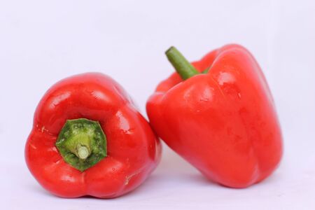 chillies on white boardの写真素材