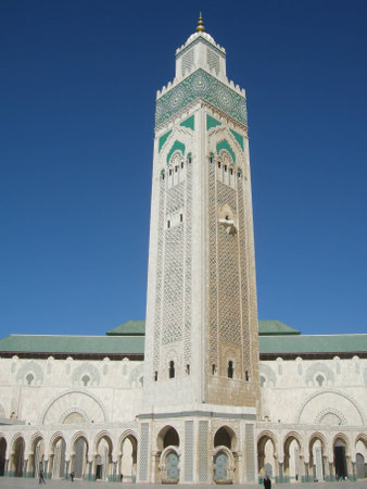 Hassan II minaret Casablancaのeditorial素材