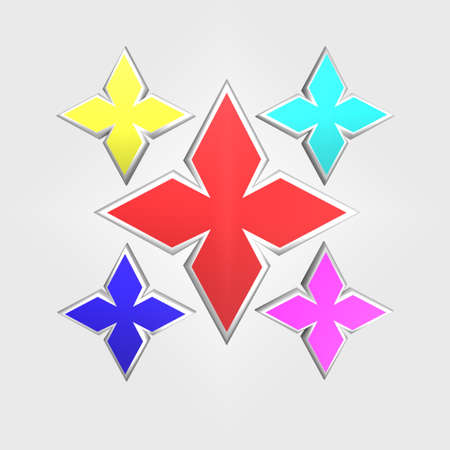 flower logoの写真素材