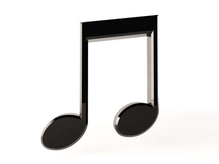 3d music notesの写真素材