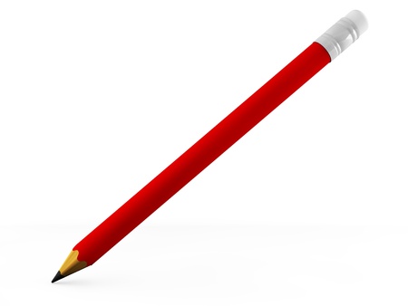 3d pencilの写真素材