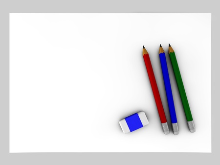paper and pencilの写真素材