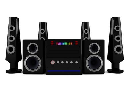 3d Stereo speakersの写真素材